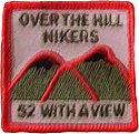 hiking patch 52 with a view 52wav 52 wav over the hill hikers patches